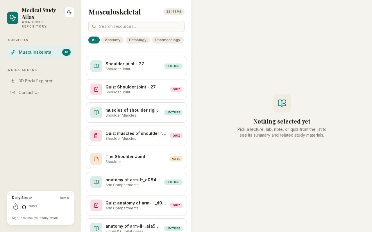 Preview of Medical Study Atlas