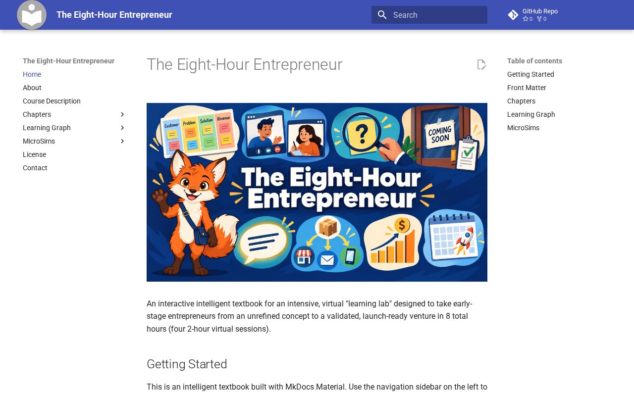 Preview of Eight Hour Entrepreneur
