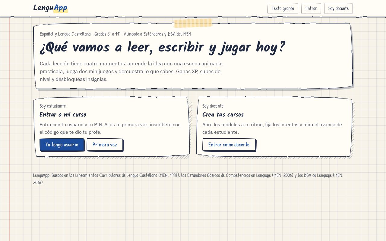 Preview of LenguApp