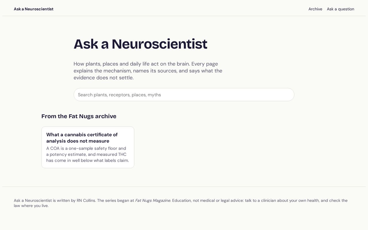Preview of Ask A Neuroscientist Cards