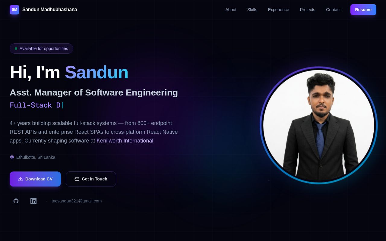 Preview of Personal portfolio website
