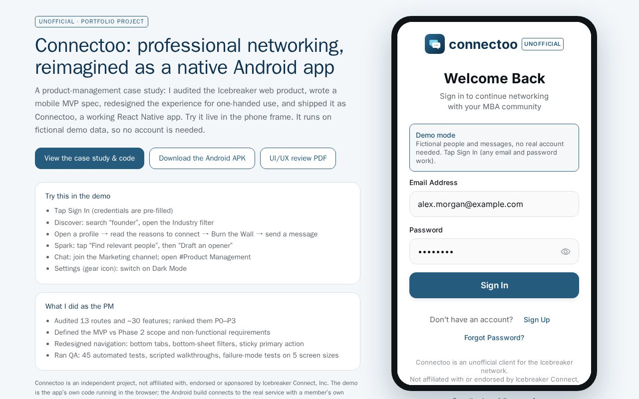 Preview of Ice Breaker Unofficial App