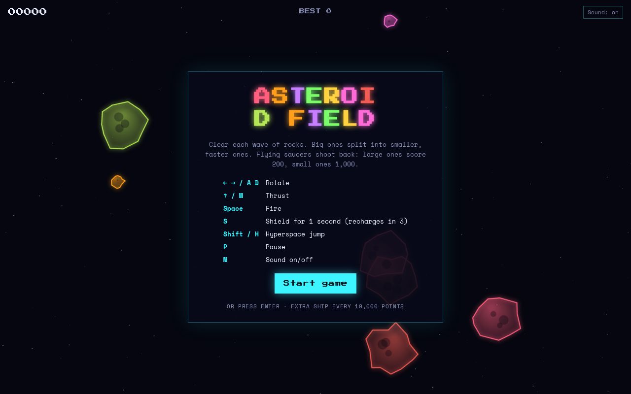 Preview of Asteroid Field