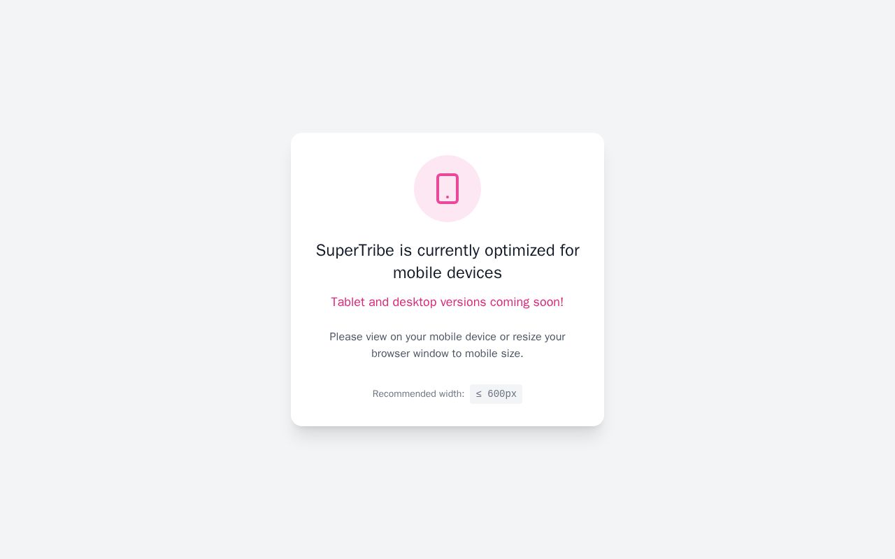 Preview of SuperTribe
