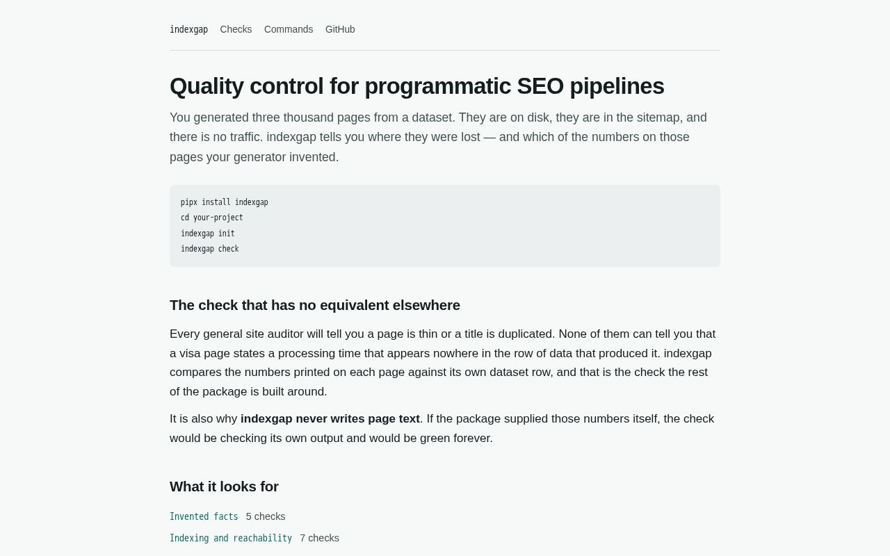 Preview of IndexGap