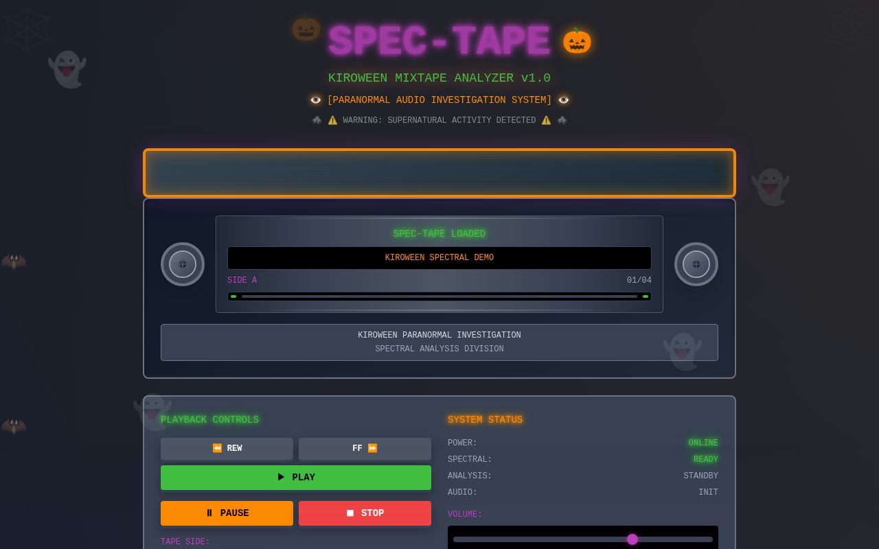 Preview of Spec-Tape: The Ghostly Mixtape Machine