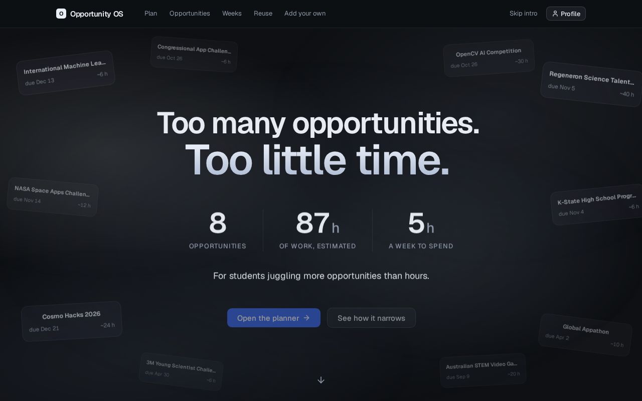 Preview of Opportunity OS