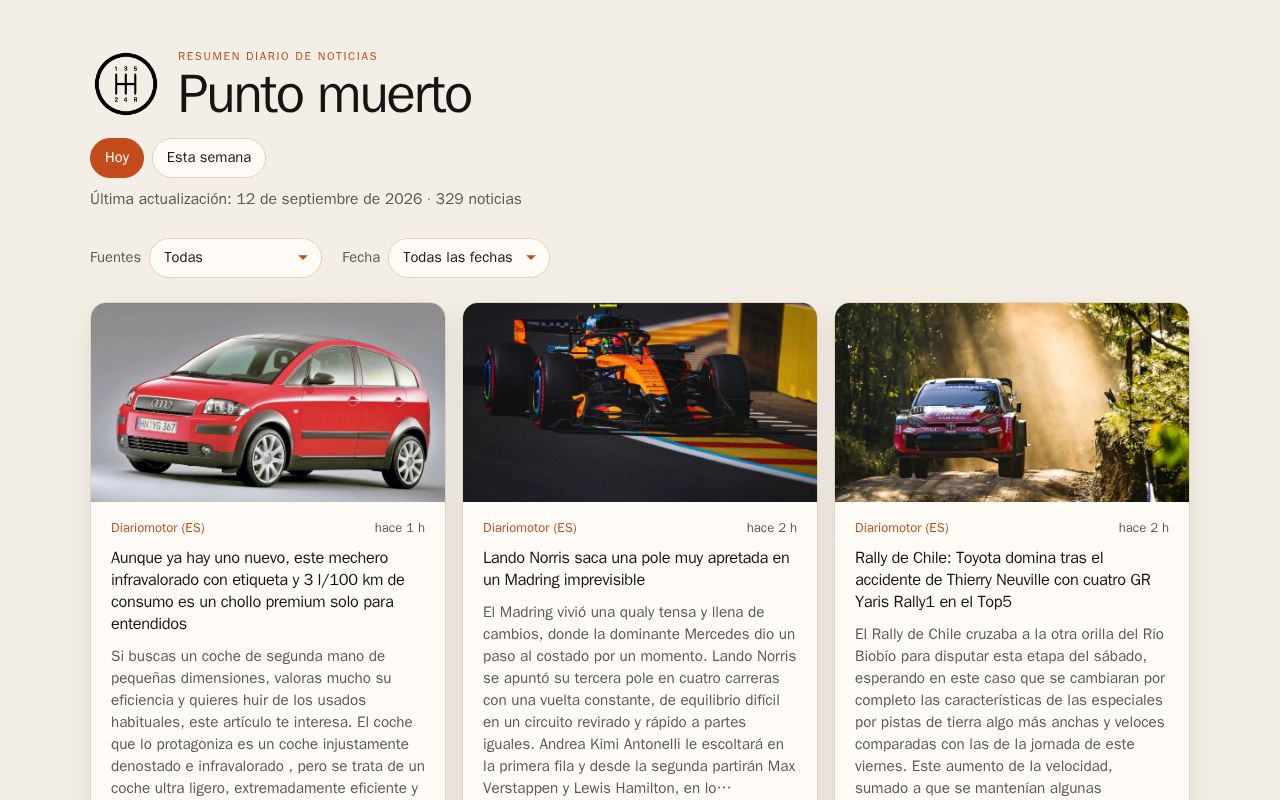 Preview of blog recopilacion de noticias
