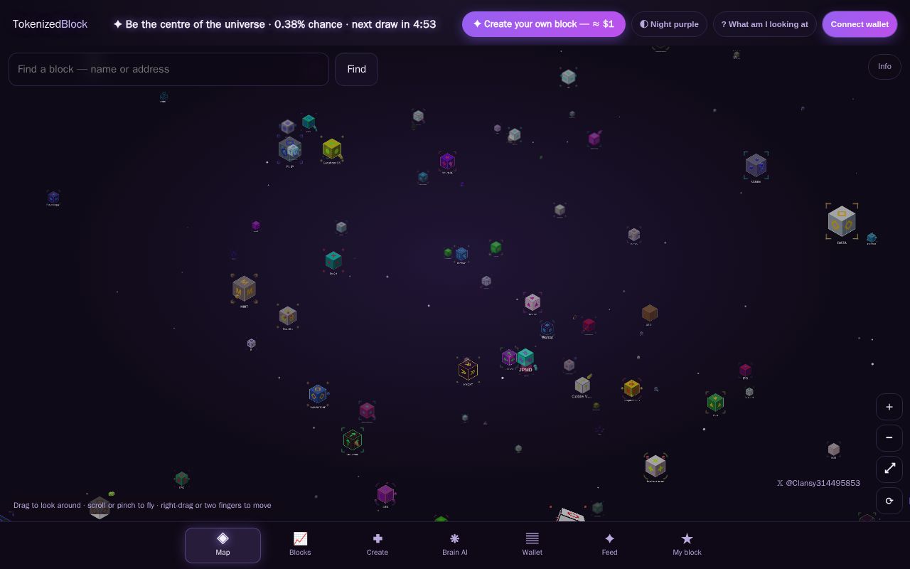 Preview of Tokenizedblock App
