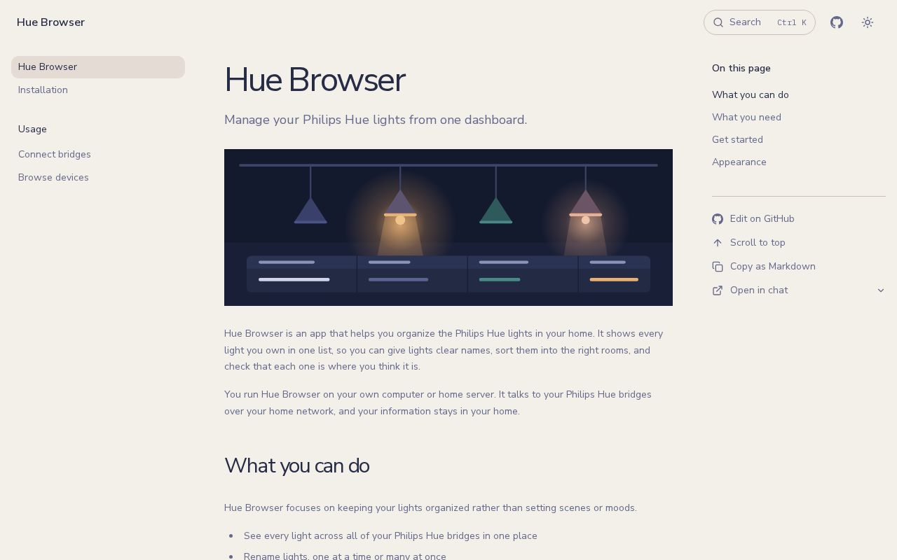 Preview of Hue Browser