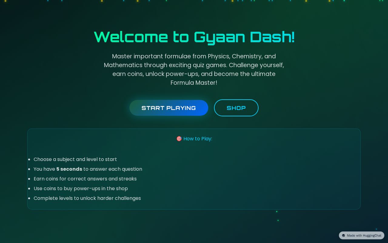 Preview of Gyaan Dash - Formula Master Game