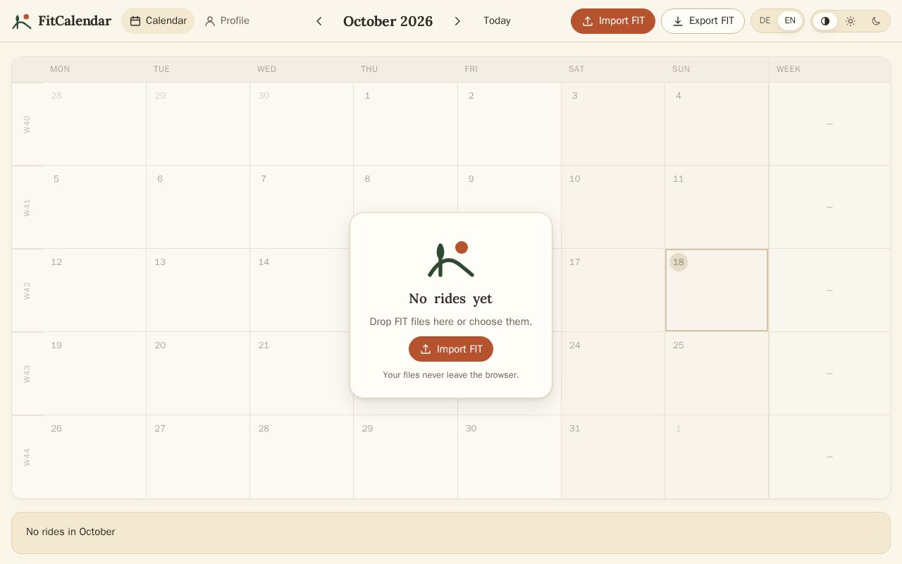 Preview of FitCalendar
