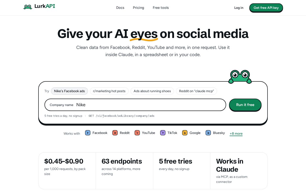 Preview of Lurkapi Claude Plugin