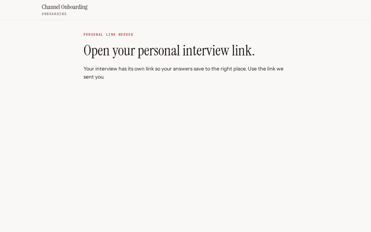 Preview of Onboardinginterview