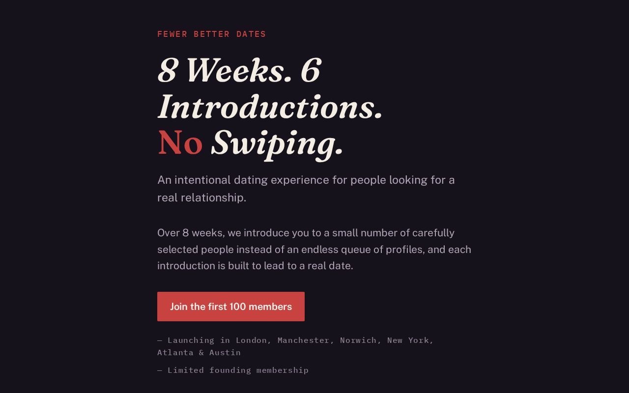 Preview of Fewer Better Dates