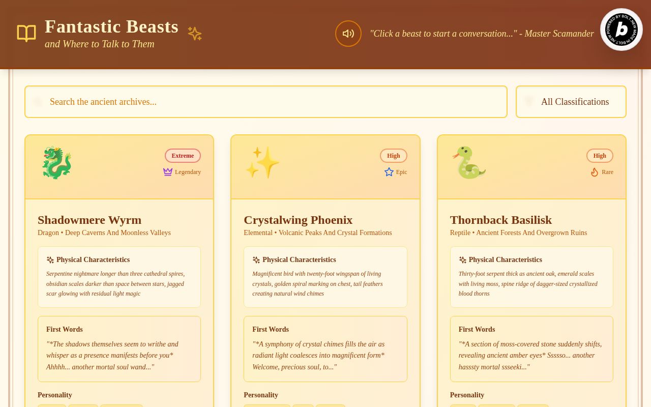 Preview of Fantastic Beasts and Where to Talk to Them
