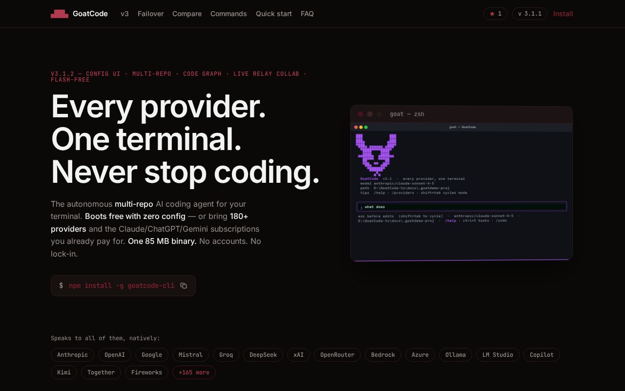 Preview of GoatCode