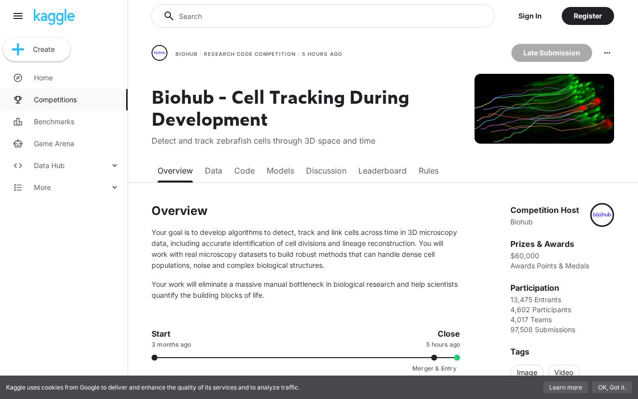 Preview of Biohub Cell Tracking