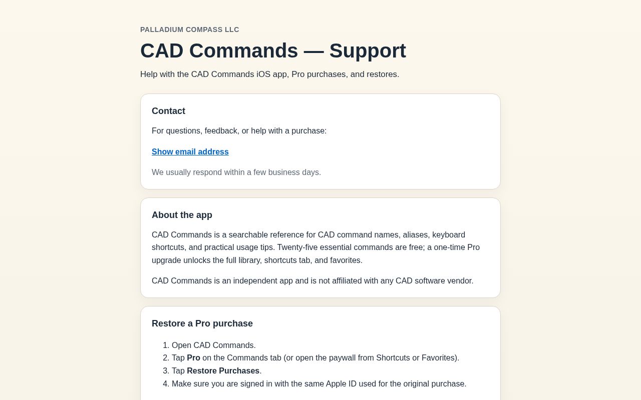 Preview of Cad Commands