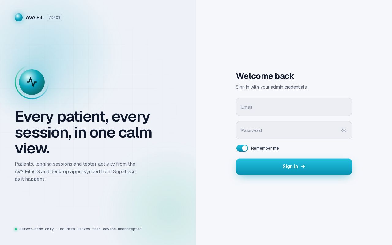 Preview of Avafit Analytics