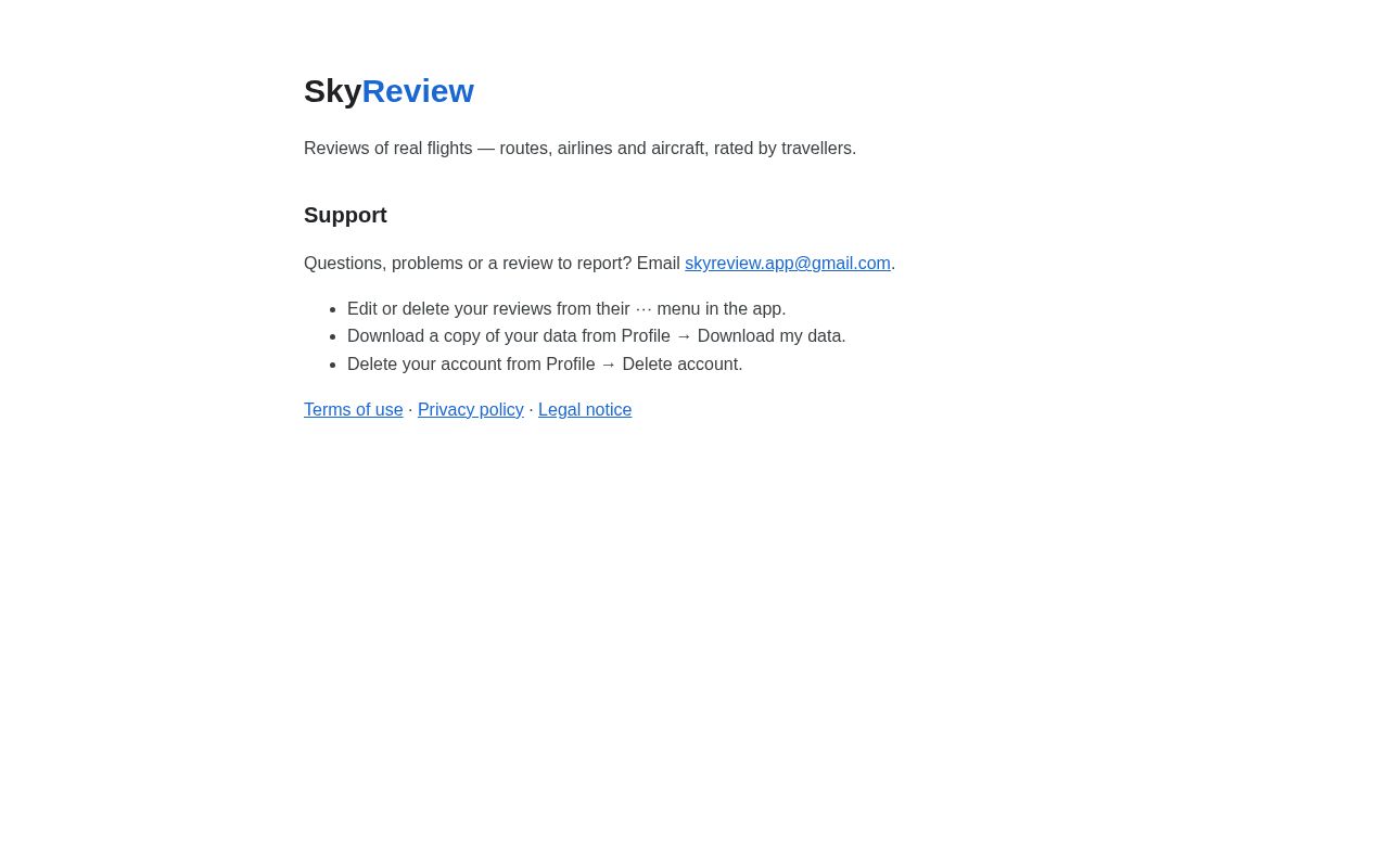 Preview of Skyreview