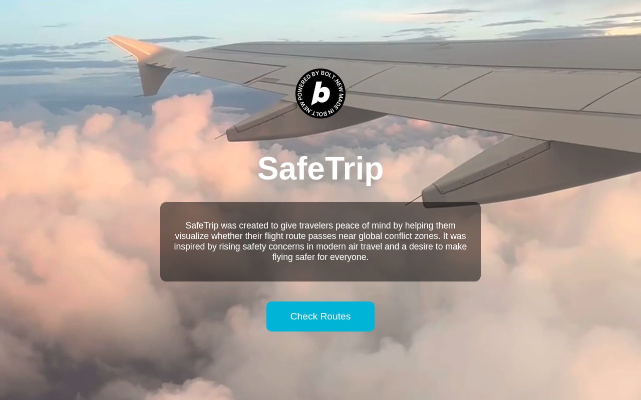 Preview of safeTrip