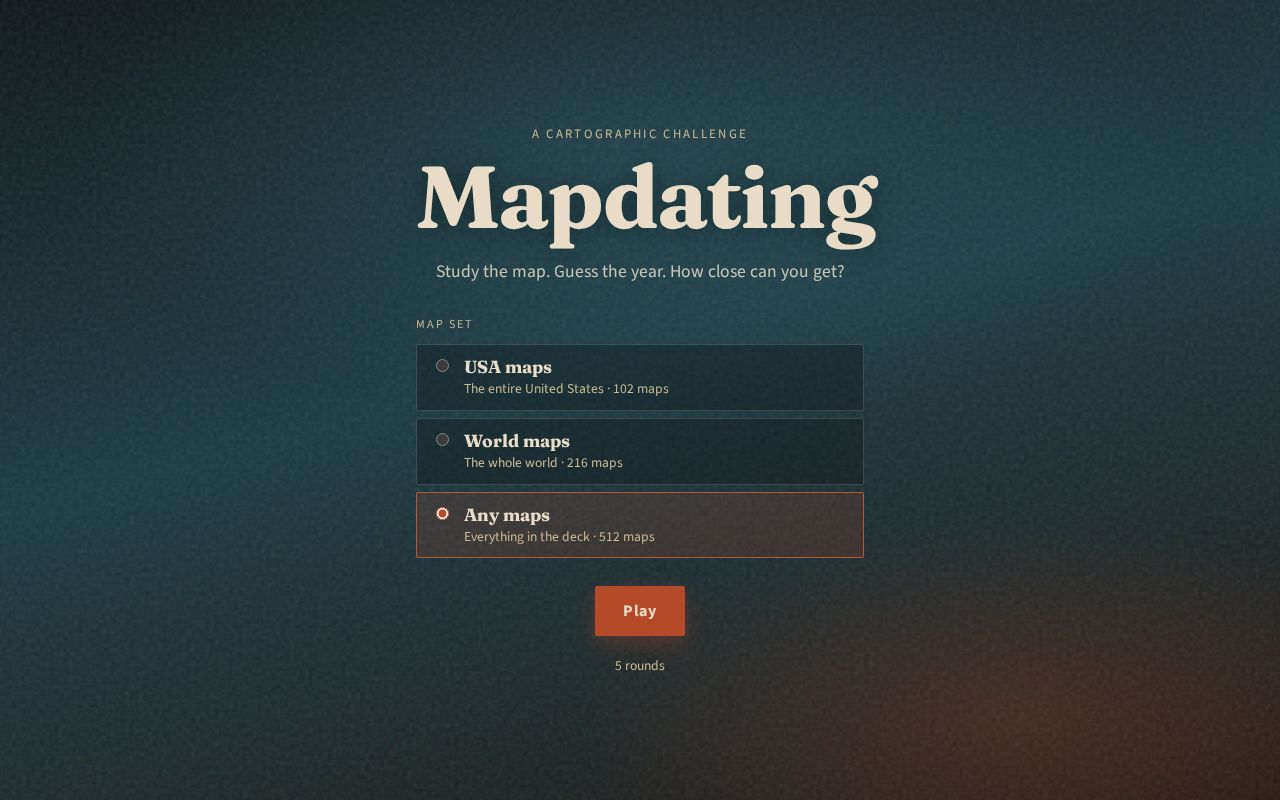 Preview of Mapdating