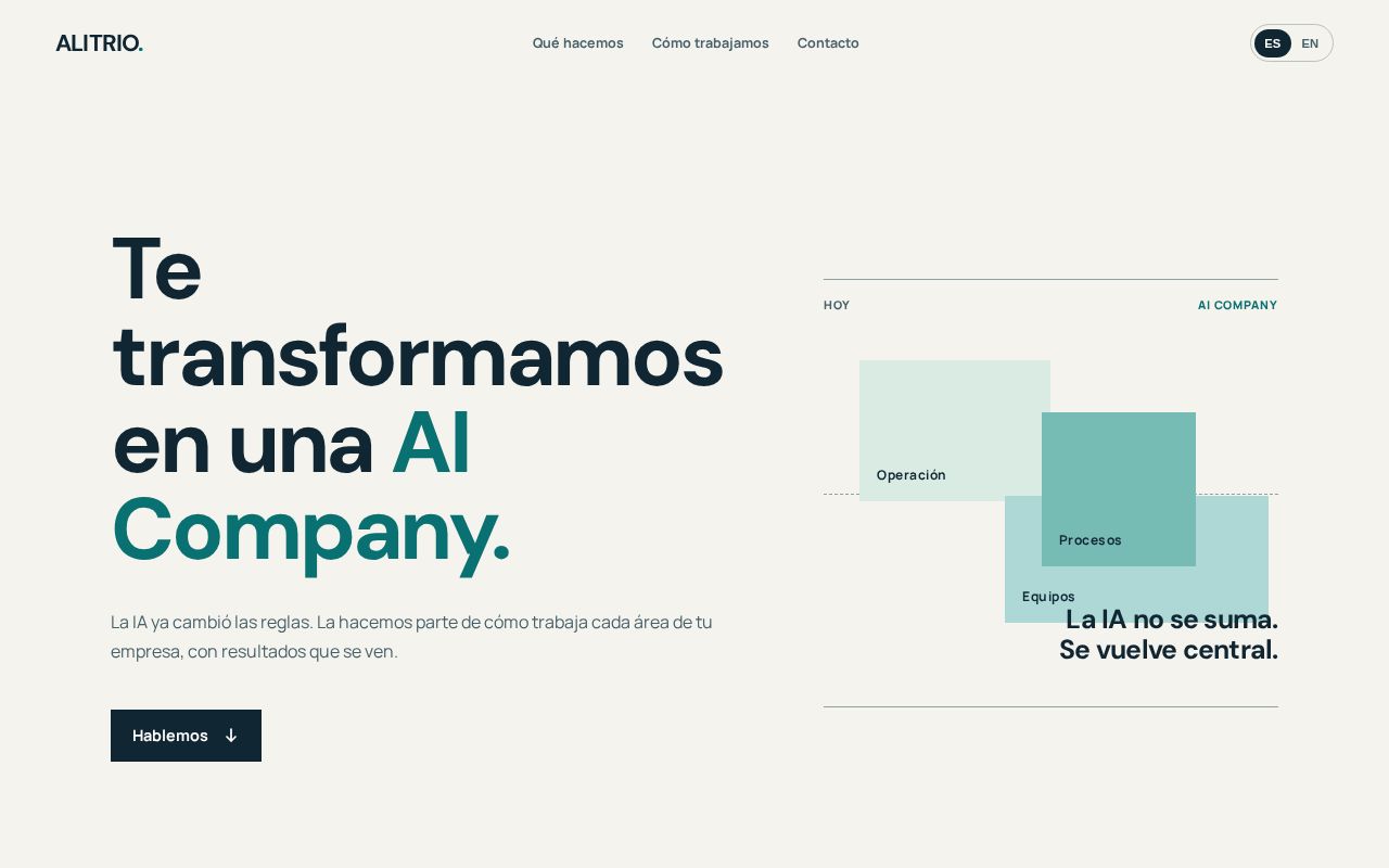 Preview of ALITRIO — landing page (Astro + GitHub Pages)