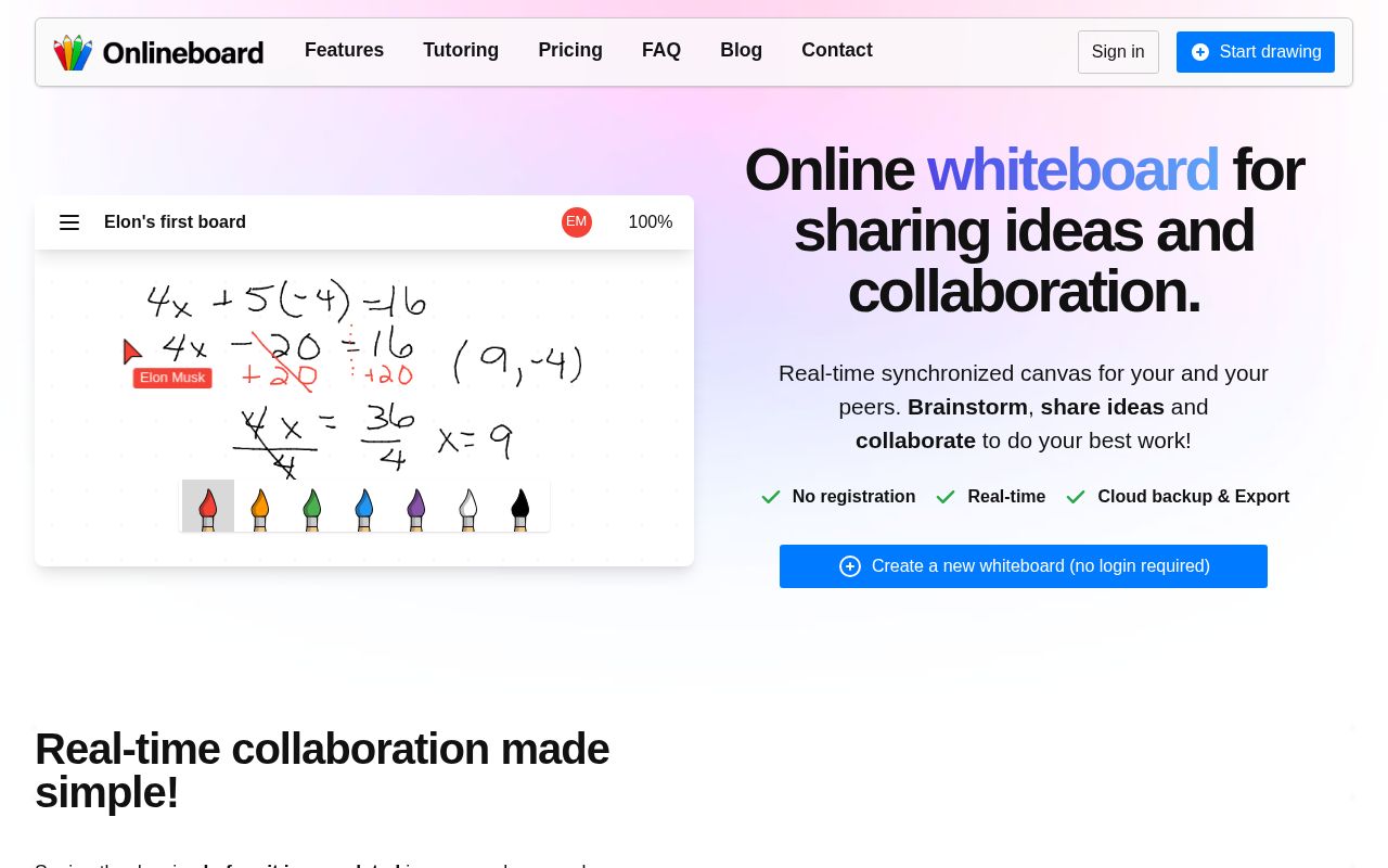 Preview of Onlineboard