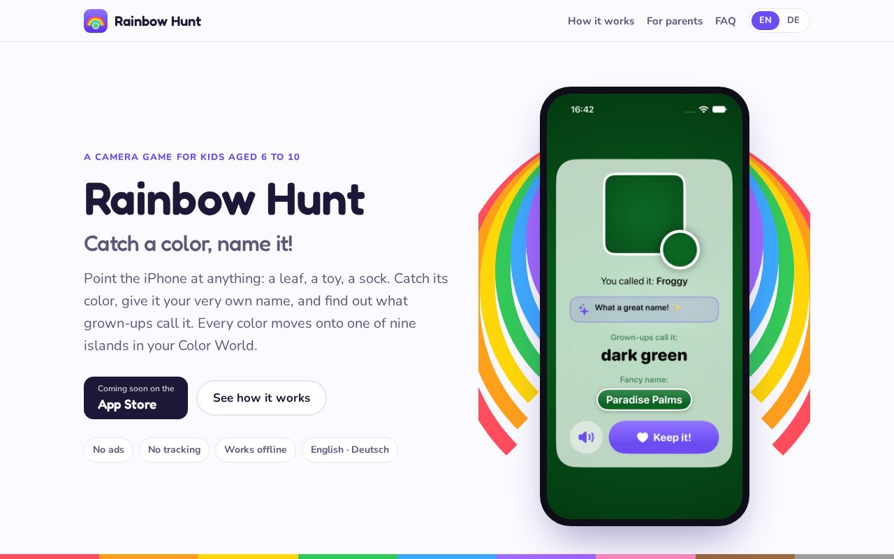 Preview of Rainbowhunt Site