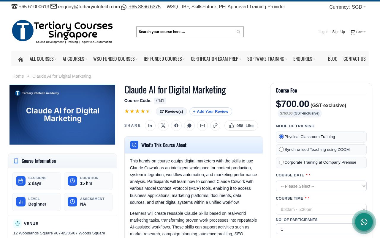 Preview of C141 Claude AI For Digital Marketing