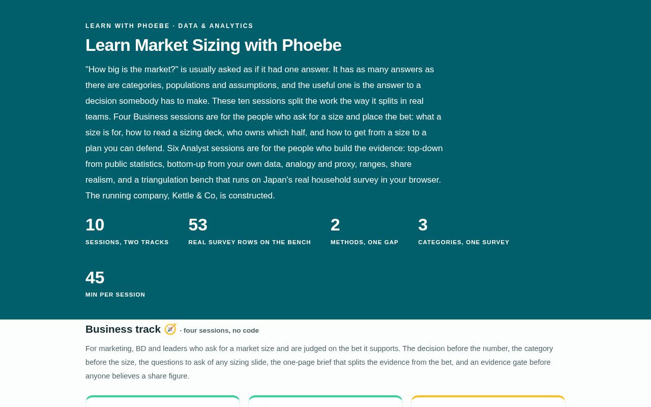 Preview of Learn Market Sizing With Phoebe