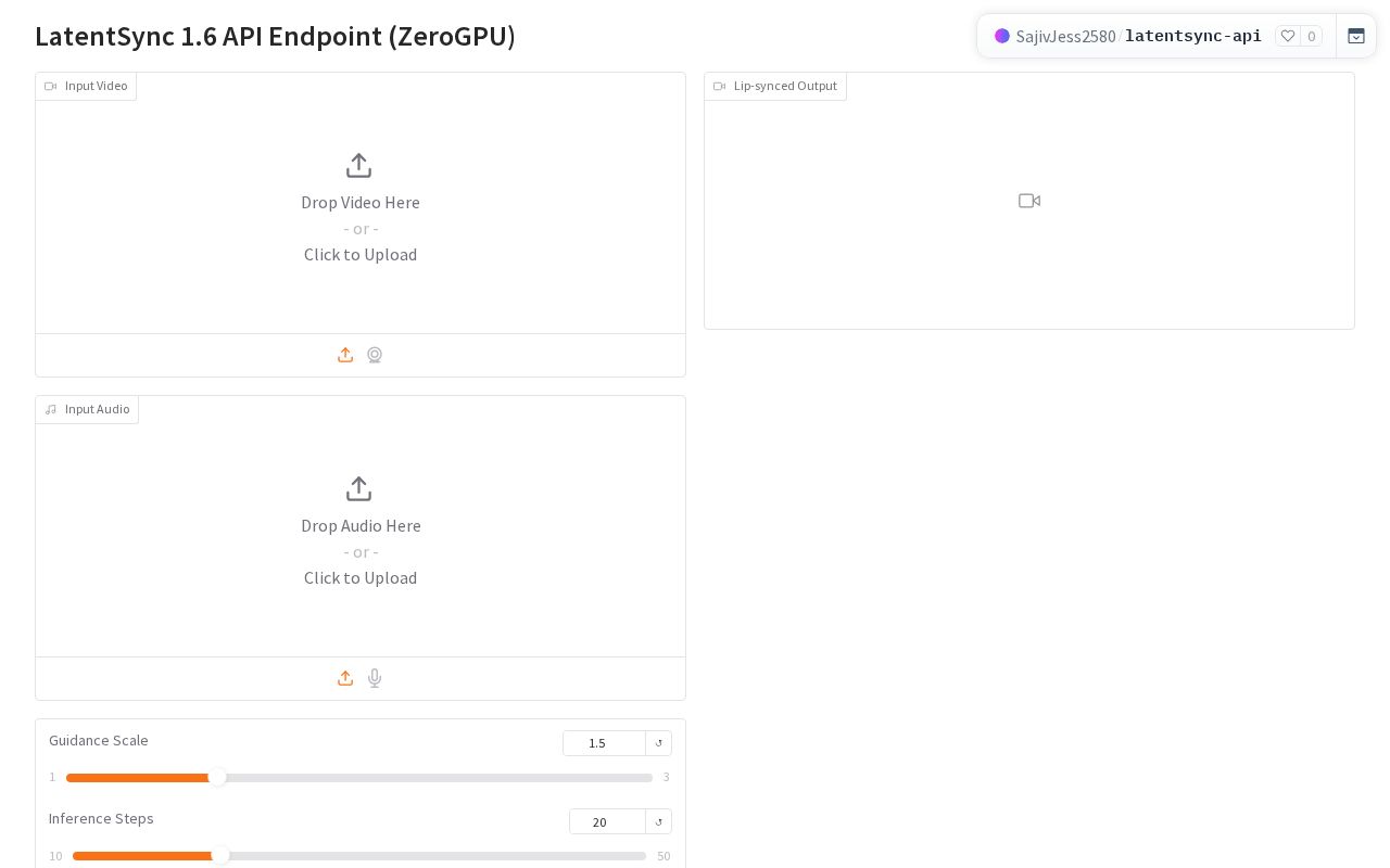 Preview of Latentsync Api