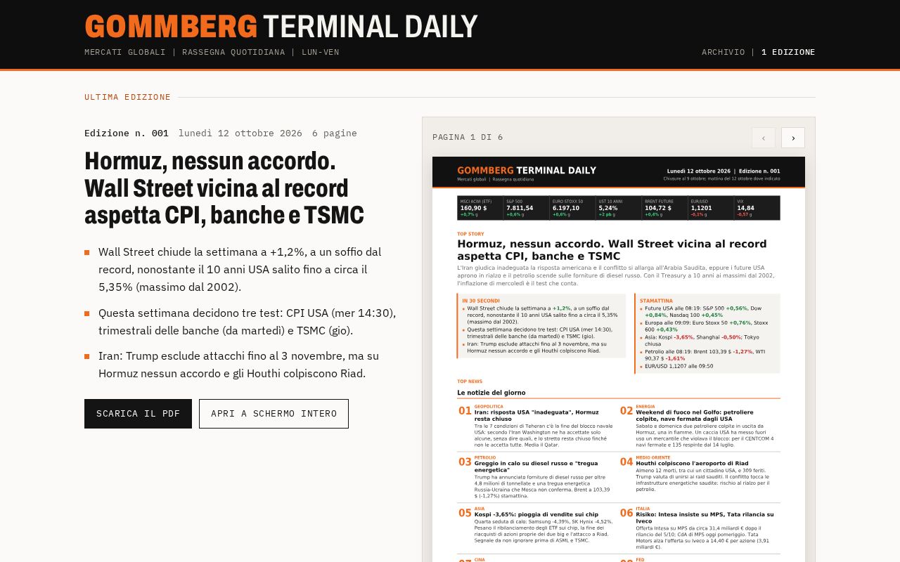 Preview of Gommberg Terminal Daily