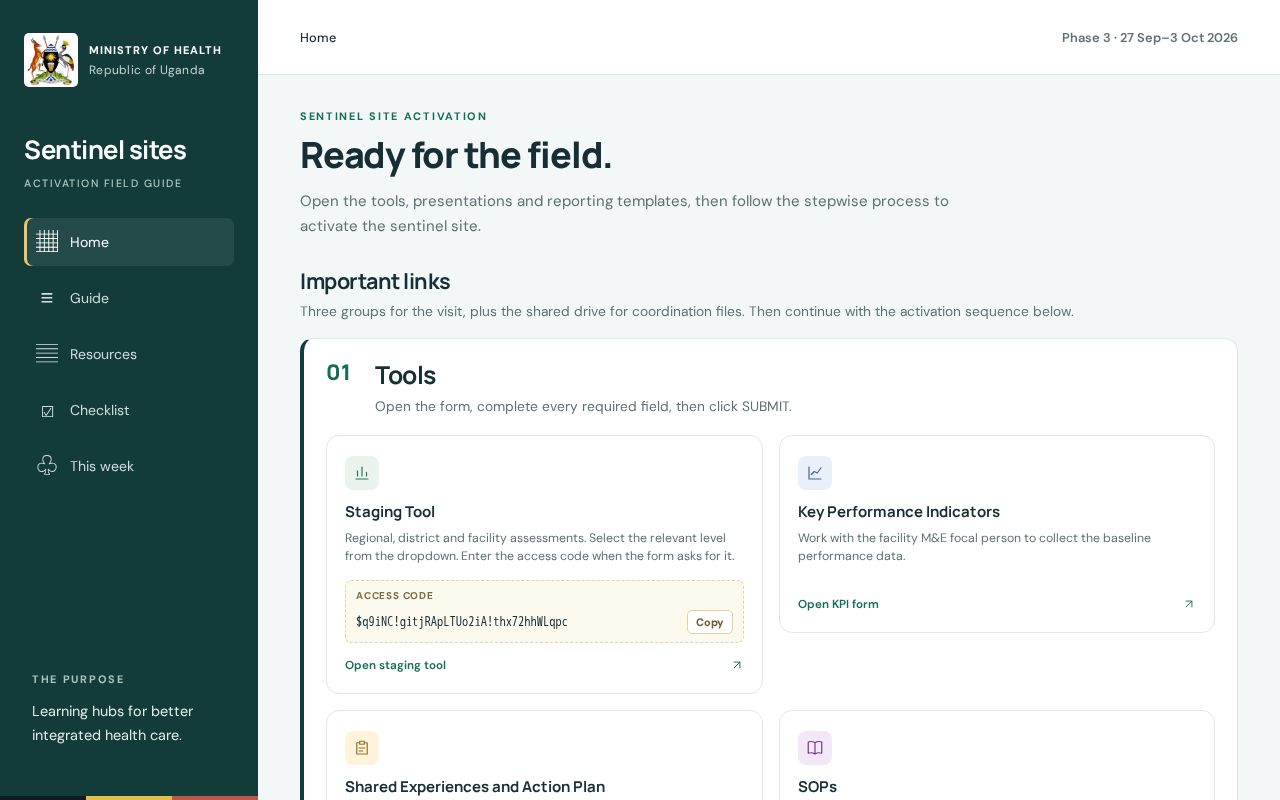 Preview of Sentinelsitesactivation