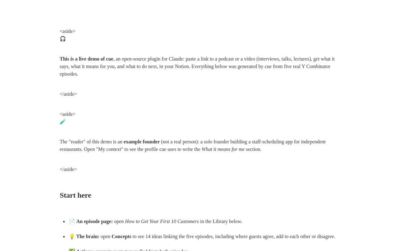Preview of Cue Podcasts