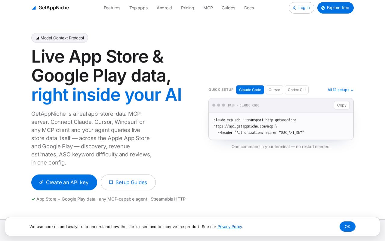 Preview of Getappniche Mcp