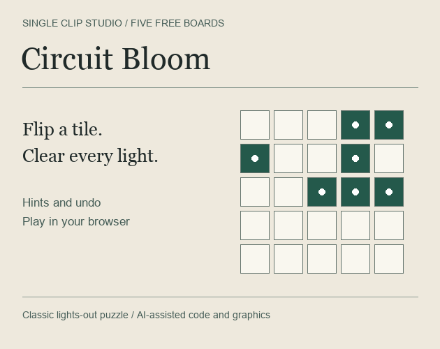 Preview of Circuit Bloom — Five Free Boards