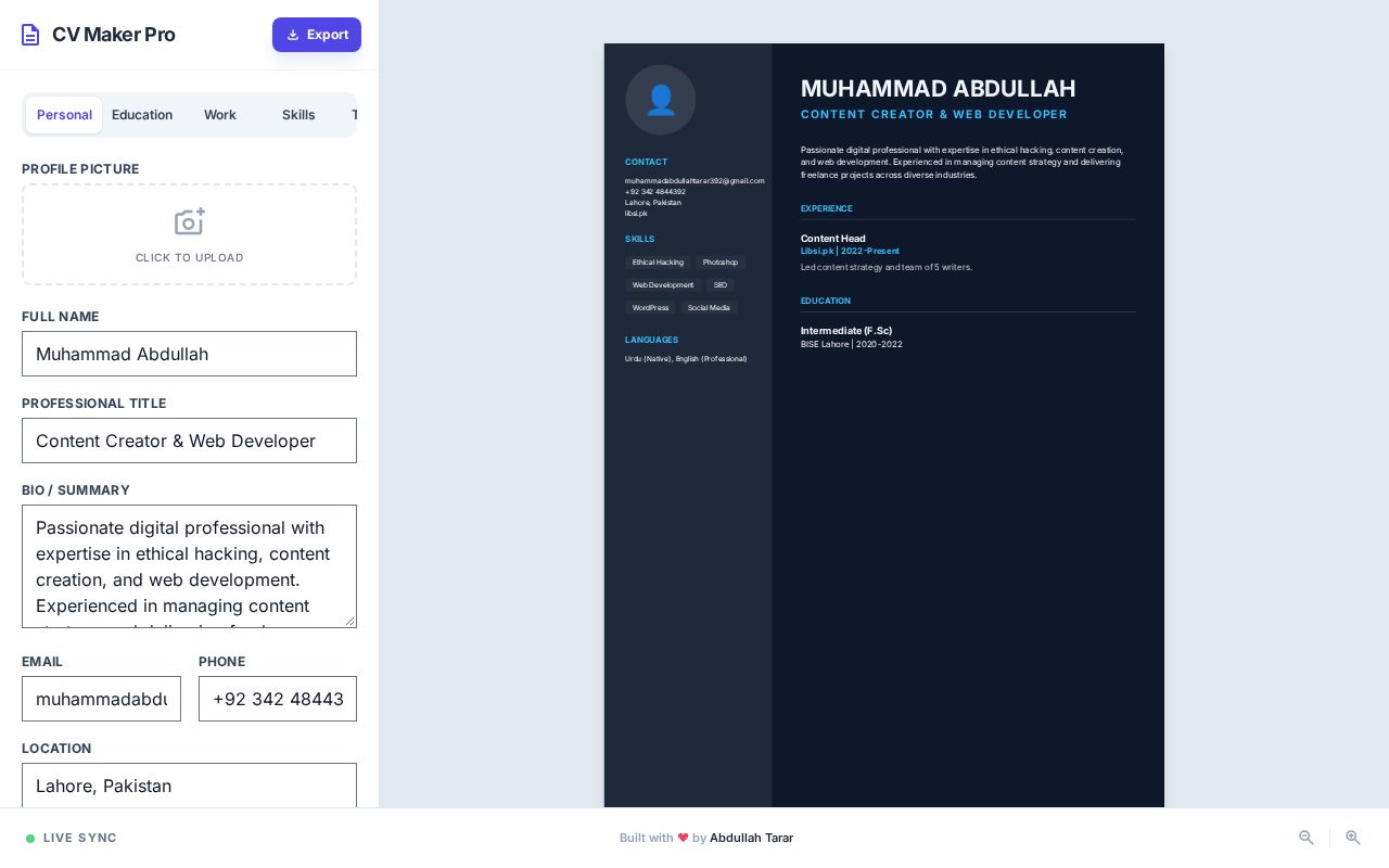 Preview of Demo