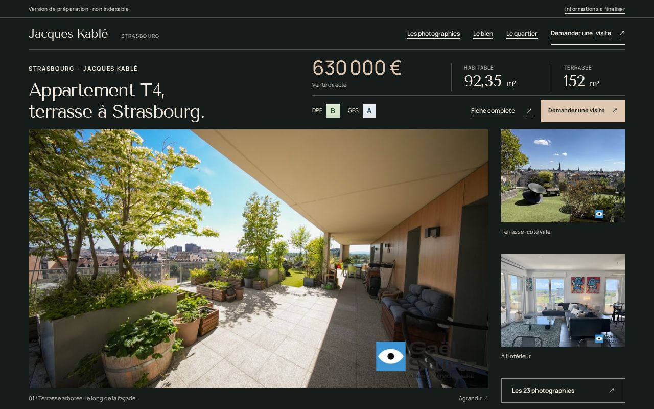 Preview of Appartement à vendre à Strasbourg