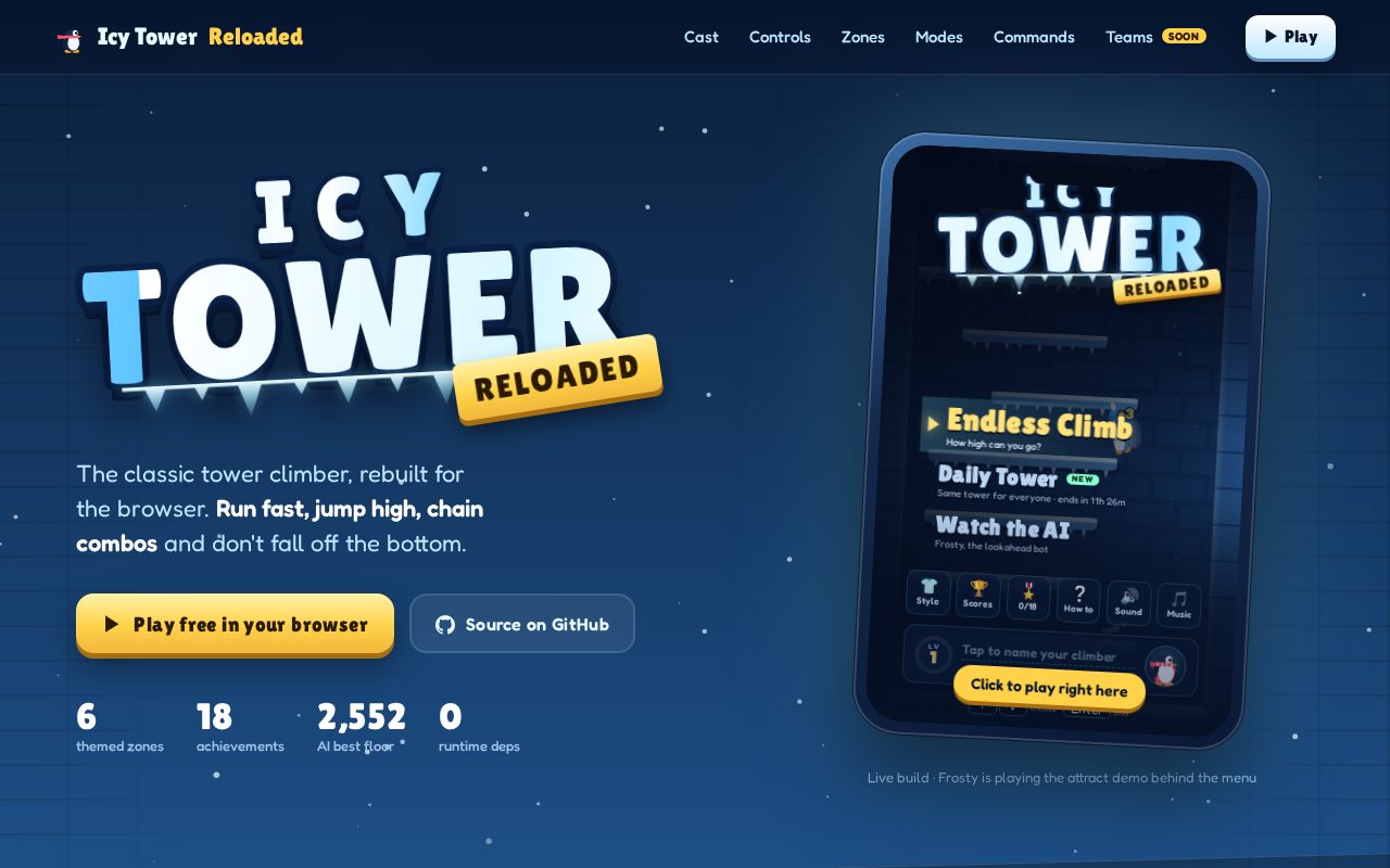 Preview of Icy Tower Reloaded