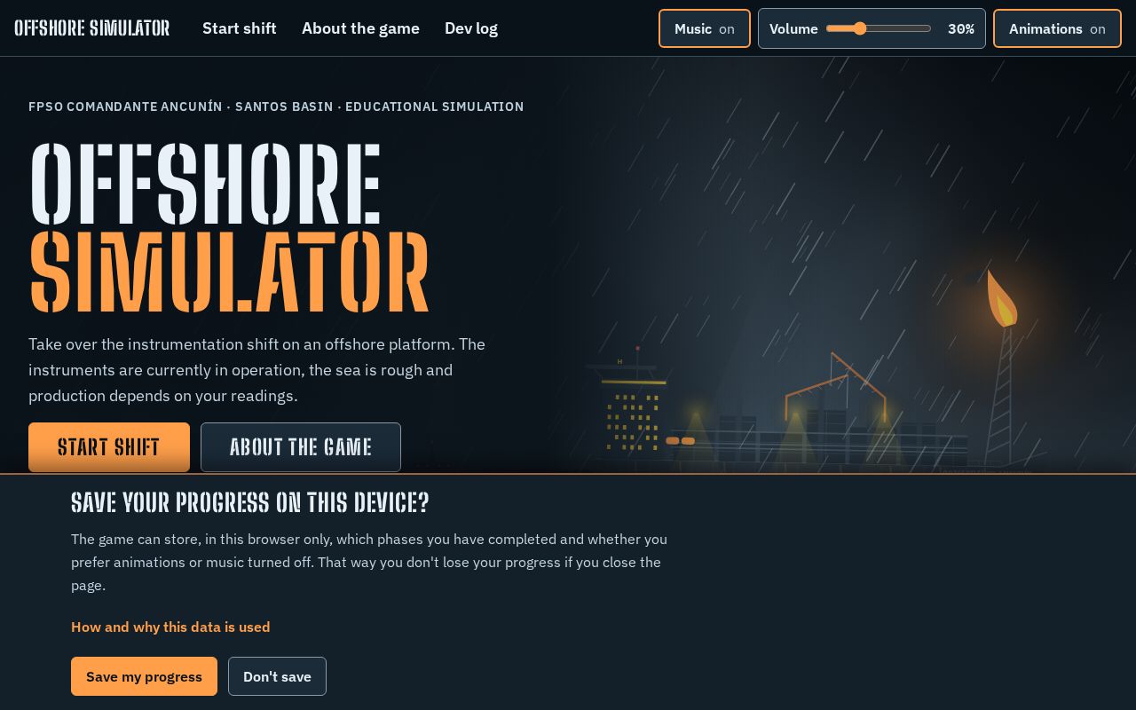 Preview of Offshore Simulator