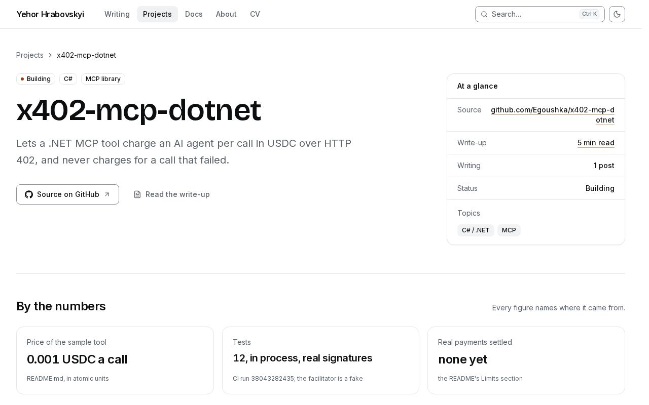 Preview of X402 Mcp Dotnet
