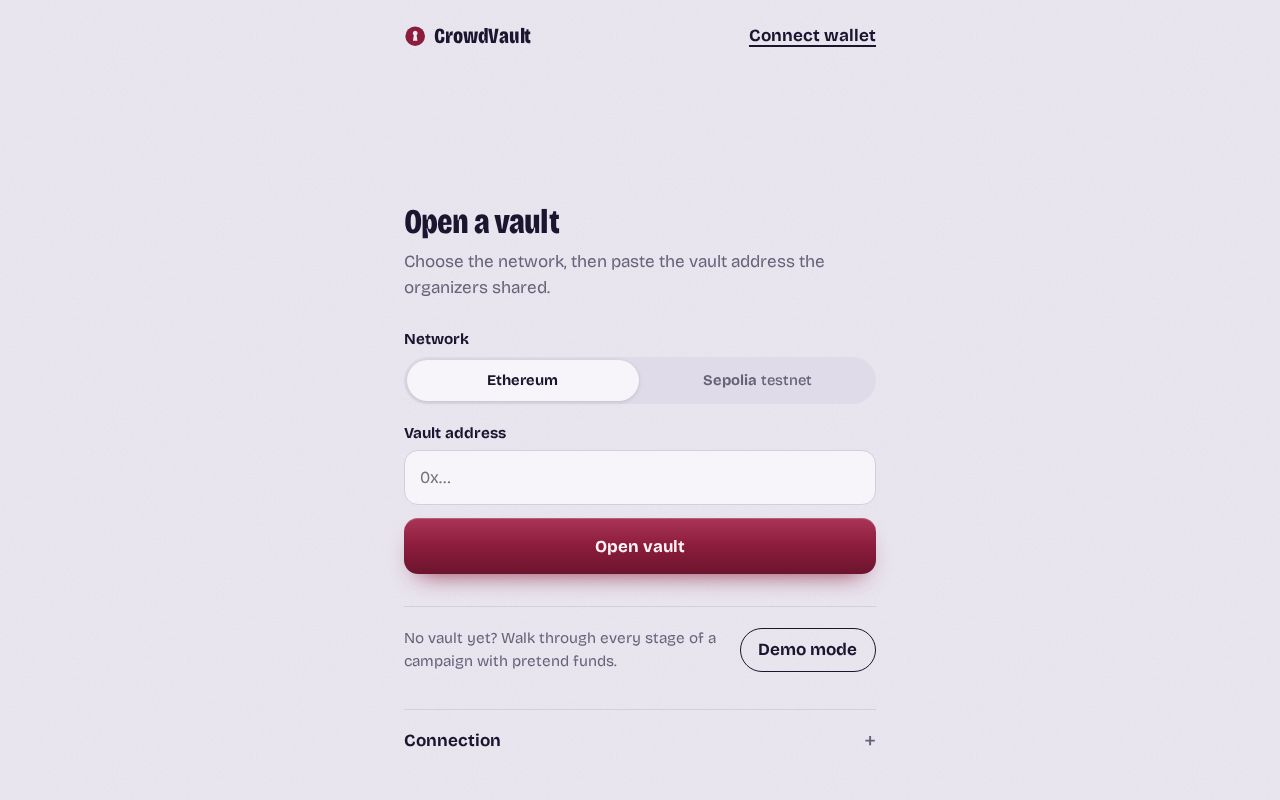 Preview of CrowdVault