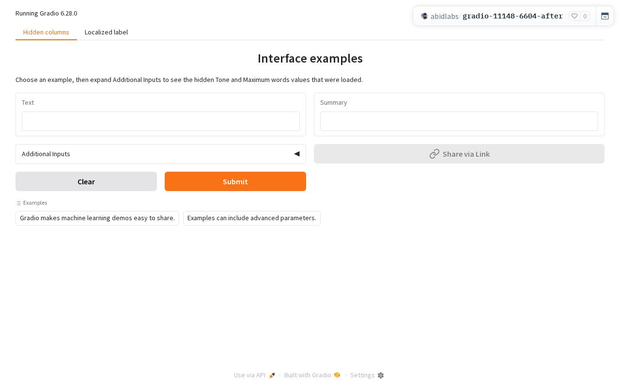 Preview of Gradio Examples After Fix