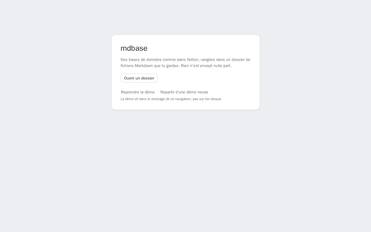 Preview of Mdbase