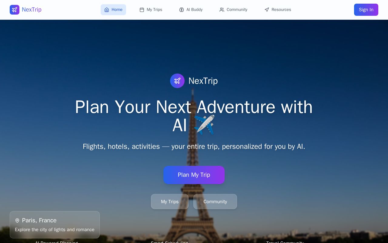 Preview of Nextrip