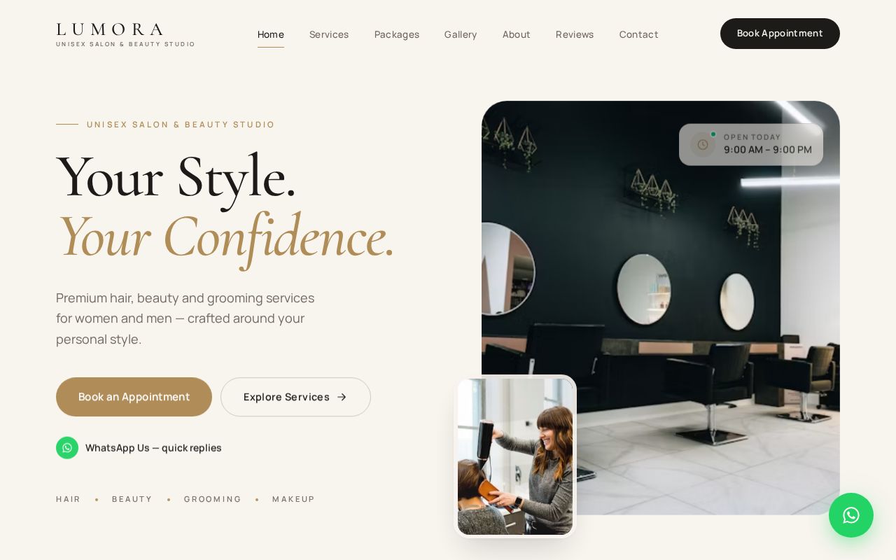 Preview of Unisex Saloon