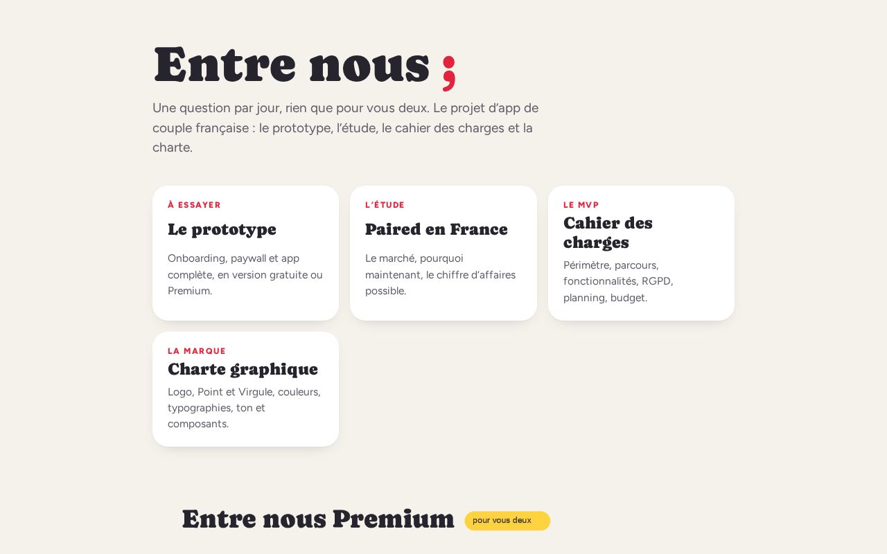 Preview of Entre nous