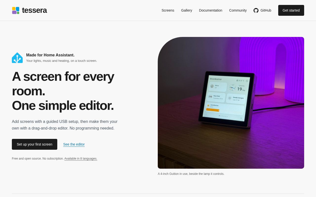 Preview of Homeassistant Espscreen